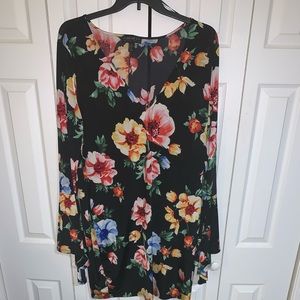 Bell sleeved floral dress